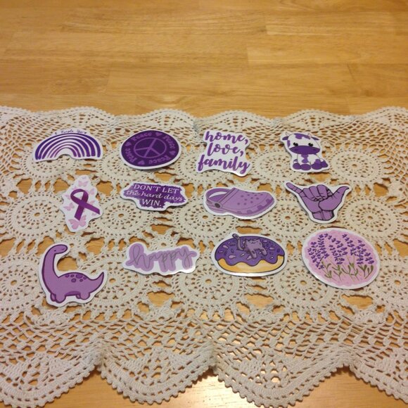 Purple Accessories - Purple Lovers cellphone, locker, scrapbook, crafts  stickers